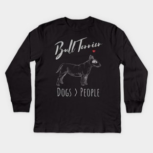 Bull Terrier - Dogs > People Kids Long Sleeve T-Shirt